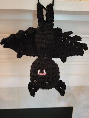 Halloween Black Bat Dangler Spooky Sweet Fun Decoration Car House Ornament Wild